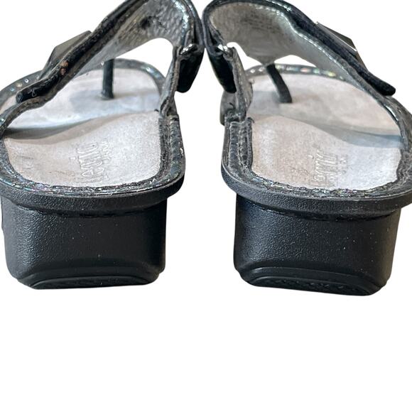 Alegria Carina Tectonic Leather Platform Thong Sandals Size EU 38 US 8-8.5 - Picture 11 of 11